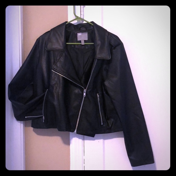 ASOS Curvy Vegan Leather Rocket Jacket - Picture 1 of 5